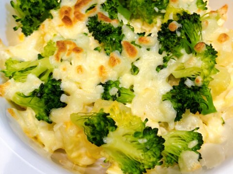 じゃがいもとゆで卵とブロッコリーのマヨチーズ焼き♡